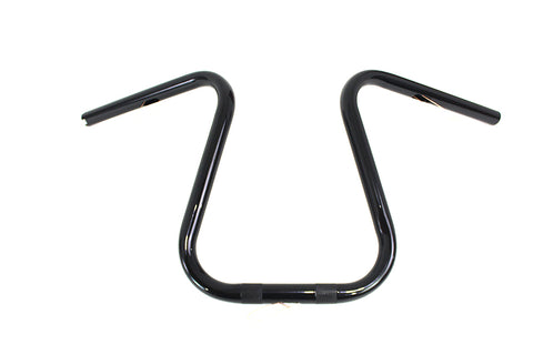 Black 1 inch Loopy Handlebar with Indents - V-Twin Mfg.
