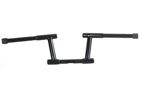 6 inch Z-Bar Racing Handlebar with Indents Black - V-Twin Mfg.