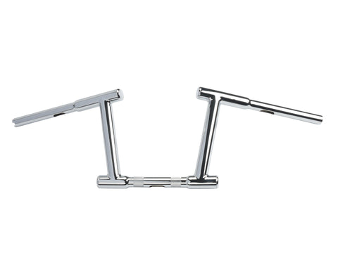 10 inch Z-Bar Racing Handlebar with Indents Chrome - V-Twin Mfg.