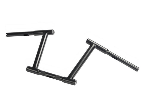 10 inch Z-Bar Racing Handlebar with Indents Black - V-Twin Mfg.