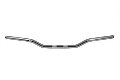 Chrome 2 inch Drag Handlebar with Indents - V-Twin Mfg.