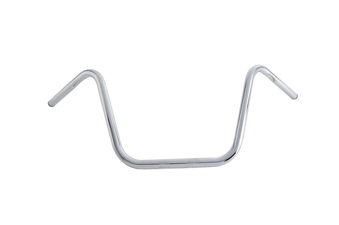 12 inch Ape Hanger Handlebars with Indents Chrome - V-Twin Mfg.