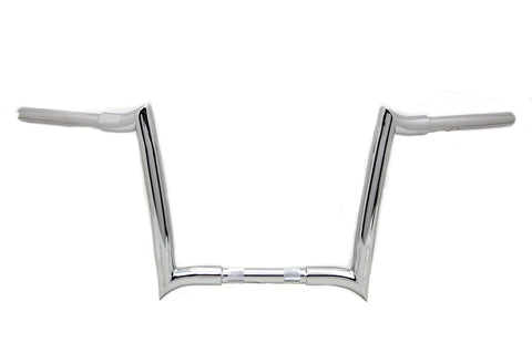 12 inch Ape Handlebar without Indents Chrome - V-Twin Mfg.