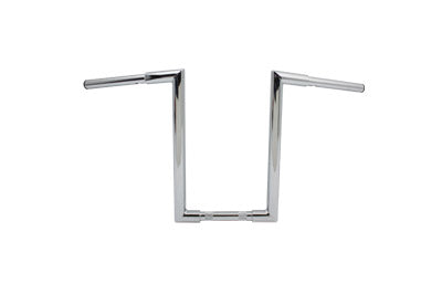 14 inch Fatty 'Z' Bar Handlebar without Indents Chrome - V-Twin Mfg.