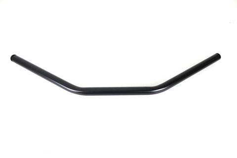 Flat Drag Handlebar without Indents Black - V-Twin Mfg.
