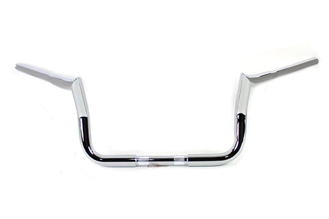 10 inch Handlebar without Indents Chrome - V-Twin Mfg.