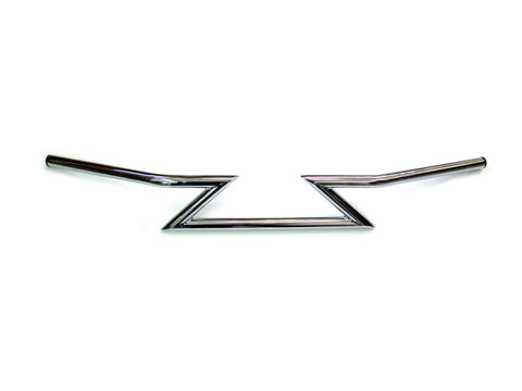 Chrome 4 inch Z Handlebars without Indents - V-Twin Mfg.