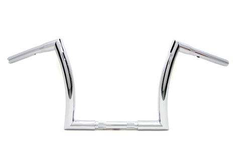 12 inch Z Handlebar with Indents Chrome - V-Twin Mfg.