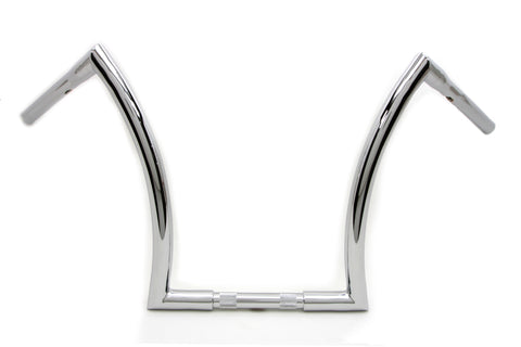 16 inch Z Handlebar with Indents Chrome - V-Twin Mfg.