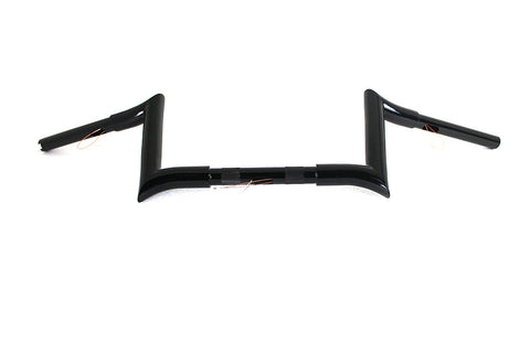 8 inch Black Z-Bar Handlebar with Indents - V-Twin Mfg.