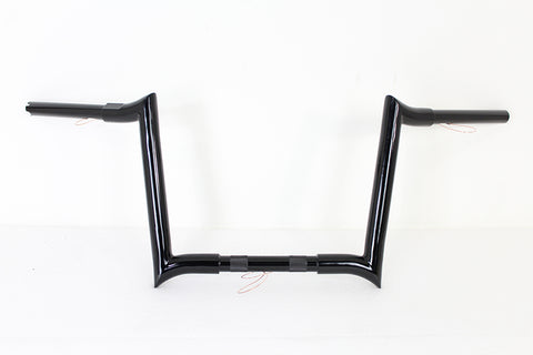 12 inch Black Z-Bar Handlebar with Indents - V-Twin Mfg.