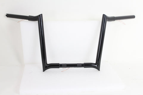 14 inch Black Z-Bar Handlebar with Indents - V-Twin Mfg.