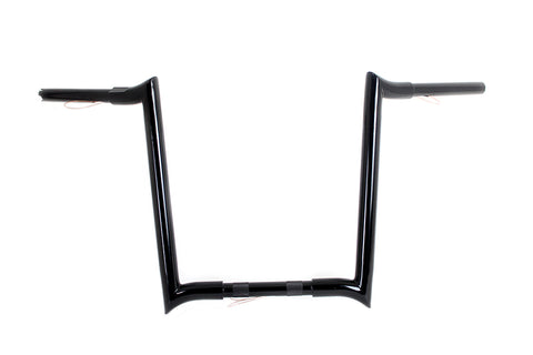 16 inch Black Z-Bar Handlebar with Indents - V-Twin Mfg.