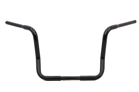 14 inch Dresser Ape Hanger Handlebar with Indents Black - V-Twin Mfg.