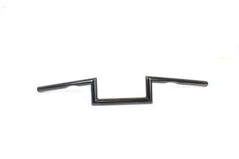4 inch Z Handlebar with Indents Black - V-Twin Mfg.