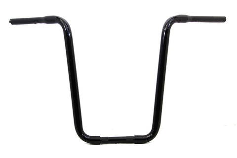 Narrow Body Ape Hanger Handlebar with Indents Black - V-Twin Mfg.
