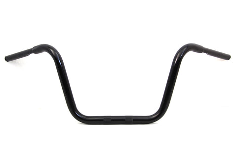 12 inch Rhino Ape Hanger Handlebar with Indents Black - V-Twin Mfg.