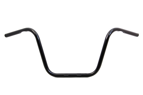 12 inch Ape Hanger Handlebars with Indents Black - V-Twin Mfg.