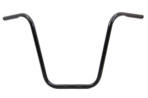 18 inch Ape Hanger Handlebar with Indents Black - V-Twin Mfg.