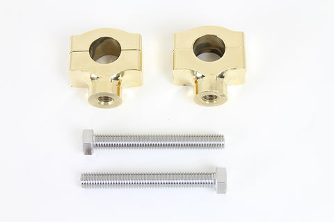 1 inch Handlebar Riser Set Brass - V-Twin Mfg.