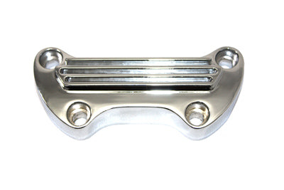 Finned Riser Top Clamp Chrome - V-Twin Mfg.