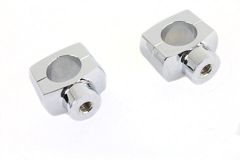 1-1/4 inch Shorty Riser Set Chrome - V-Twin Mfg.