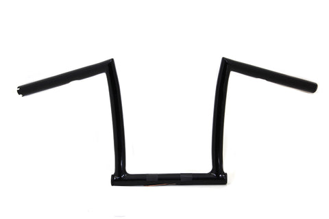 11 inch Black ChiZeled Z-Bar Handlebar with Indents - V-Twin Mfg.