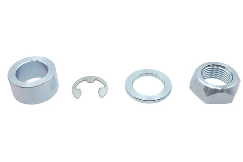 Rear Axle Spacer Kit Smooth Style Bright Zinc - V-Twin Mfg.