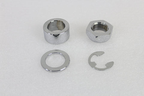 Rear Axle Spacer Set Smooth Style Chrome - V-Twin Mfg.