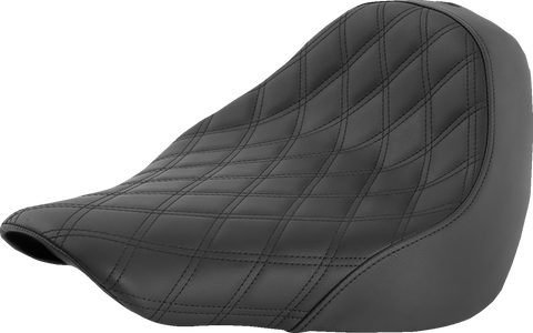 SADDLEMEN Renegade Solo Seat - Lattice Stitched - Black 818-27-002LS