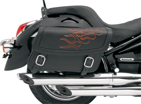 SADDLEMEN Flame Saddlebag - Orange - Medium X021-05-0406