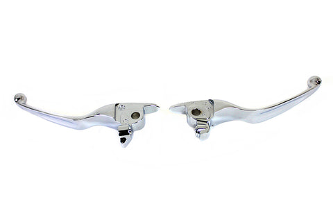 M8 Chrome Wide Hand Lever Set - V-Twin Mfg.
