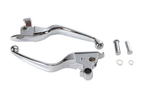 Hand Lever Set Chrome - V-Twin Mfg.
