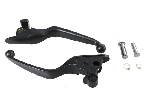 Hand Lever Set Black - V-Twin Mfg.