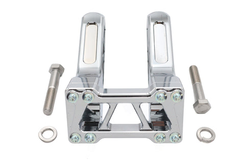 Wyatt Gatling 6 inch Pirate Style Riser Set Chrome - V-Twin Mfg.