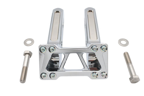 Wyatt Gatling 8 inch Pirate Style Riser Set Chrome - V-Twin Mfg.