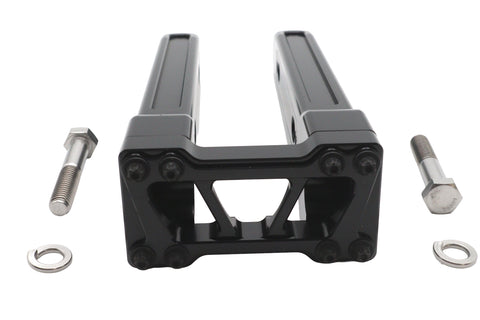Wyatt Gatling 10 inch Pirate Style Riser Set Black - V-Twin Mfg.