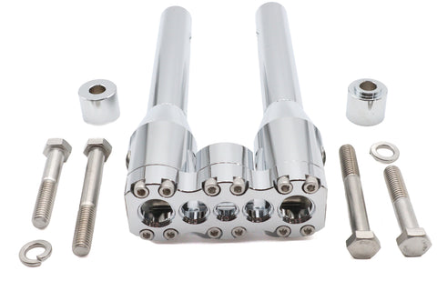 Wyatt Gatling 10 inch Baron Style Riser Set Chrome - V-Twin Mfg.