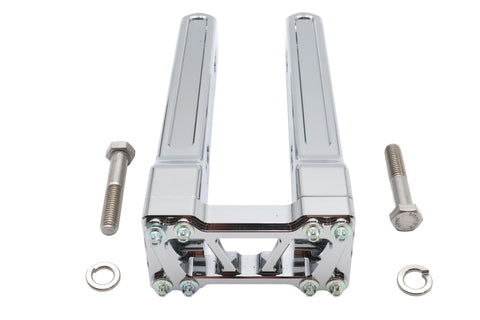 Wyatt Gatling 10 inch Pirate Style Riser Set Chrome - V-Twin Mfg.