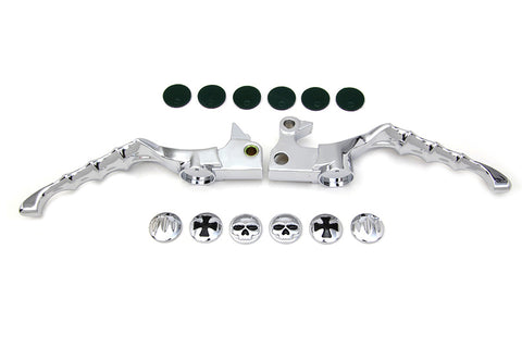 Chrome Skeleton Hand Lever Set - V-Twin Mfg.