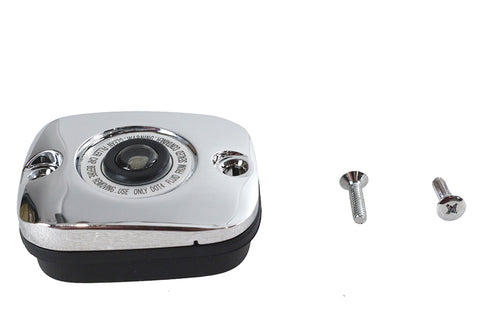 Chrome Plated Handlebar Master Cylinder Cover - V-Twin Mfg.