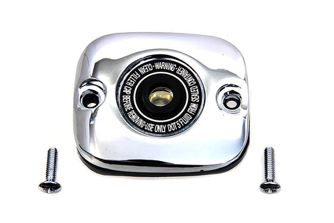 Chrome Plated Handlebar Master Cylinder Cover - V-Twin Mfg.