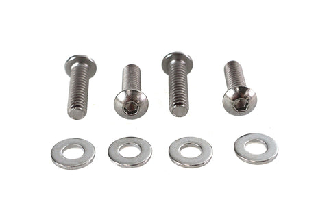 Clutch Lever Clamp Screw Kit Chrome - V-Twin Mfg.