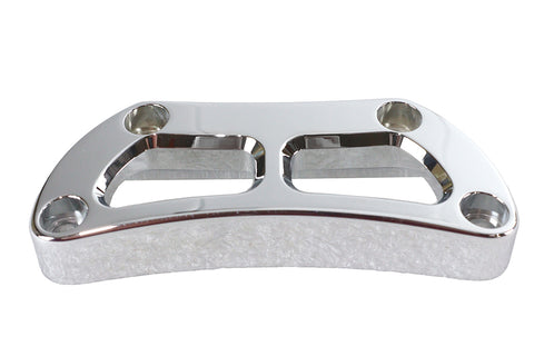 Cutout Design Riser Top Clamp Chrome - V-Twin Mfg.