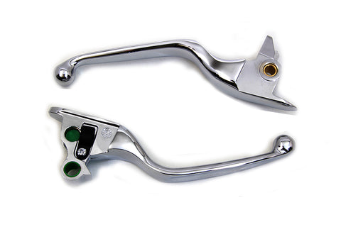 Contour Hand Lever Set Chrome - V-Twin Mfg.