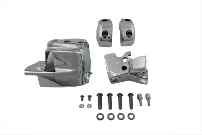Handlebar Control Cover Set Chrome - V-Twin Mfg.