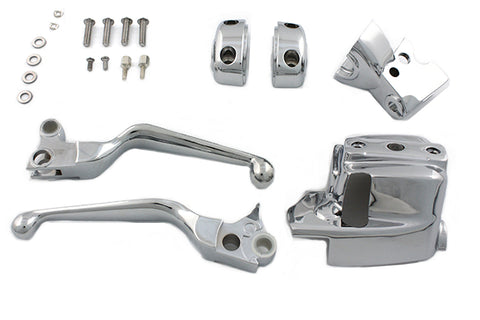 Handlebar Control Cover Kit Chrome - V-Twin Mfg.