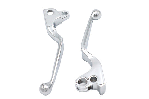 Chrome Wide Hand Lever Set - V-Twin Mfg.