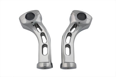 Chrome 5-1/2 inch Slotted Billet Riser Kit - V-Twin Mfg.