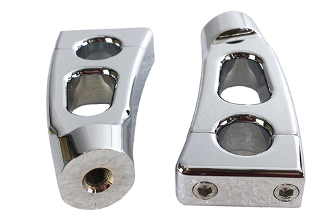4-1/4 inch Switchback Chrome Riser Set - V-Twin Mfg.